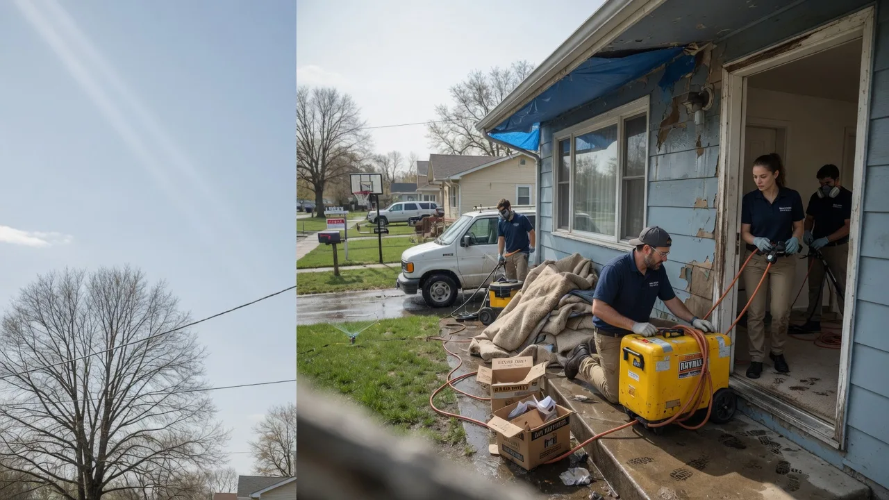 Basement Flood Cleanup in Bowersville, OH near me